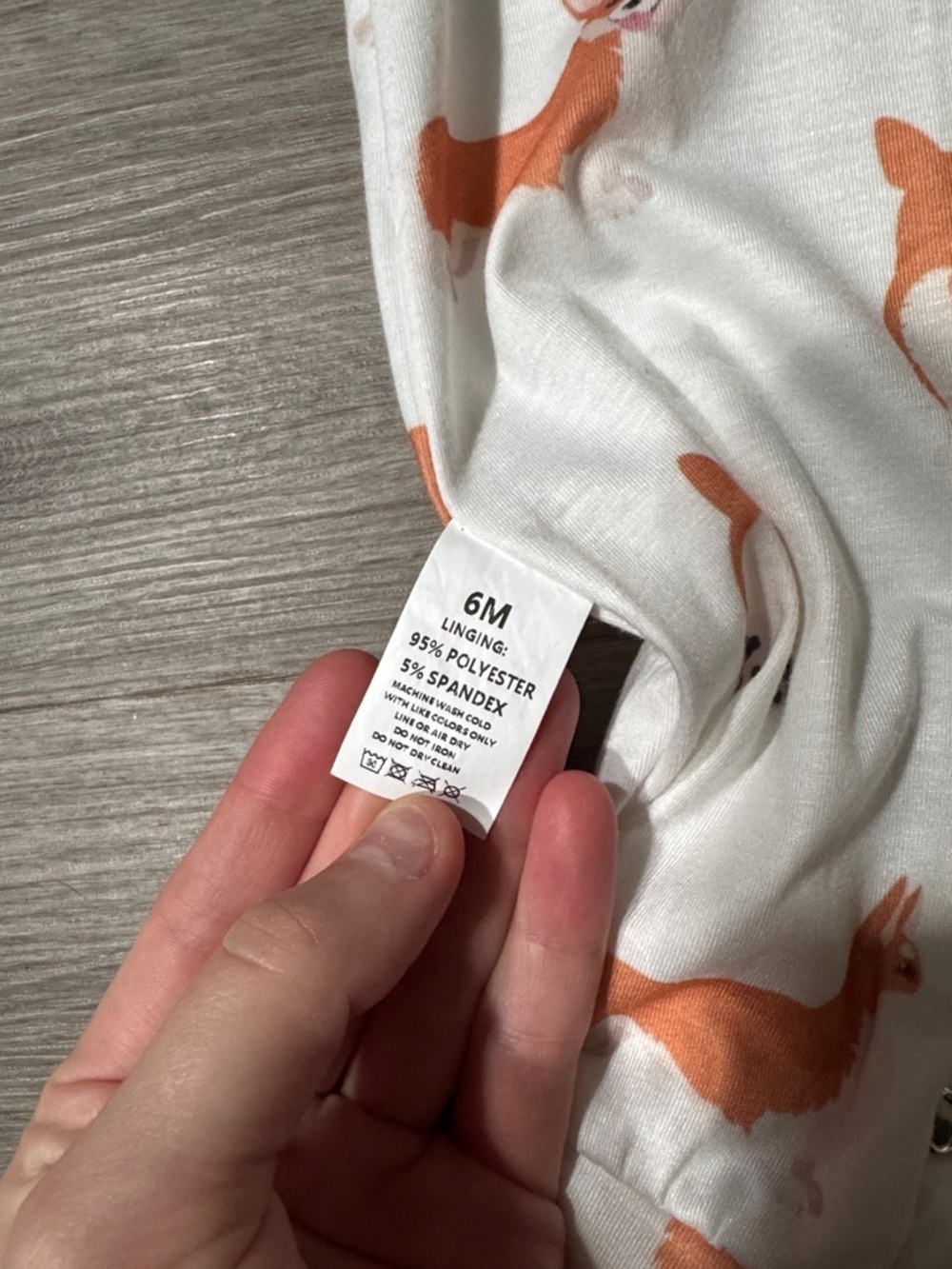 Corgi Print Baby Onesie - Picture 3 of 3